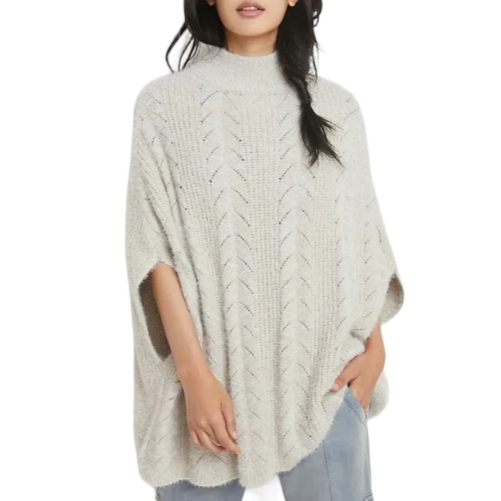 Anthropologie Akemi+Kin Poncho Sweater Top